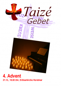 25_12-21 Plakat Kreuzweise Taize
